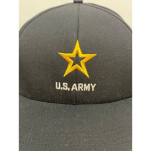 U.S. Army hat cap one size 7" strap back Union Wear SEIU made USA black - Picture 7 of 7